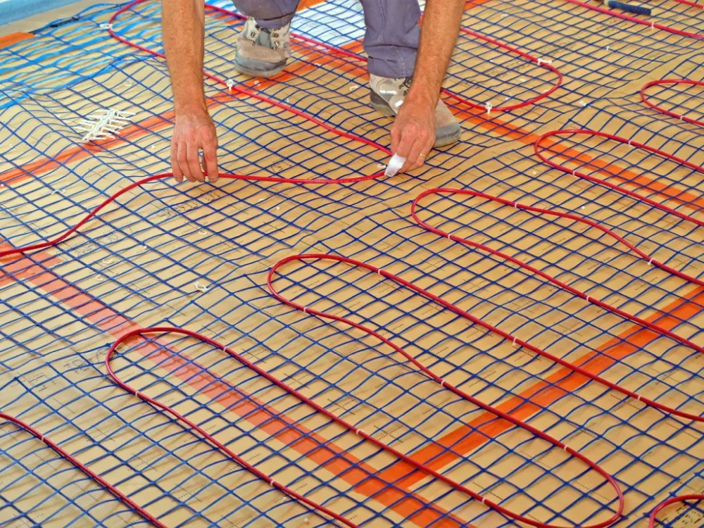 Chauffage au sol à Nethen